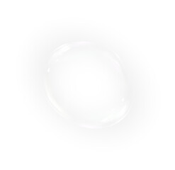 Colourful, bubble, circle, three-dimensional, ball with shiny round glossy surface. Iridescent PNG crystal, abstract PNG Overlay on transparent background for light, soap, and modern design.