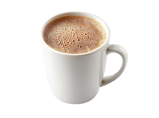 Aromatic coffee in white mug hot drink breakfast beverage caffeine energy, Isolated On Transparent Background