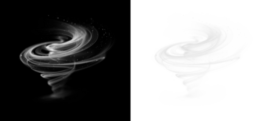 Blue circular turbine wind rotation