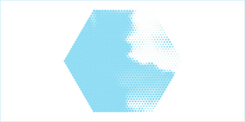 Abstract hexagonal molecular structures in technology background and science style. Medical design. Vector