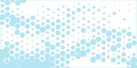 Abstract hexagonal molecular structures in technology background and science style. Medical design. Vector