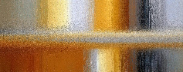 Abstract pattern of colors and textures on a glass surface.