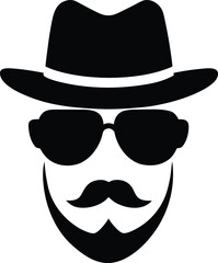 Man with Hat and Sunglasses Icon