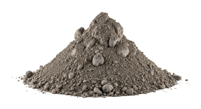 Isolated Pile of Bentonite Clay