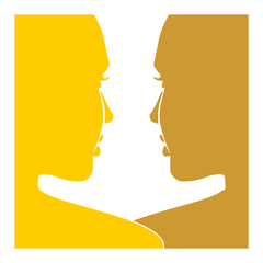 vector illustration of a couple