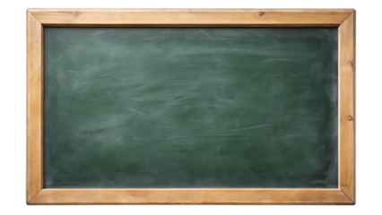 School Blackboard Isolated on White Background as Transparent. PNG. AI GENERATED