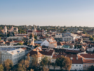 Fototapeta premium Vilnius Old Town, panoramic view