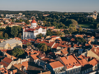 Obraz premium Vilnius Old Town, panoramic view