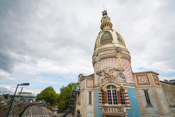Cityscape of the streets of Nantes (France)