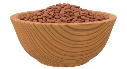 Isolated Lentils Bowl