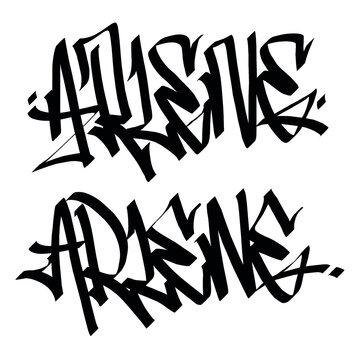 Arlene holy name list meaning baptism bible christian religius graffiti handstyle lettering tags black and white logo