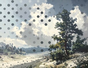 A simple and minimalist black and white seamless polka dot background pattern. Suitable for stationery, textile, and packaging designs.