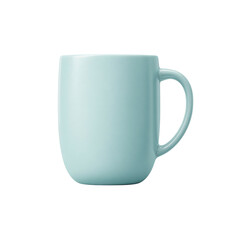 Pastel Blue Ceramic Mug, Blank Template for Design Mockup