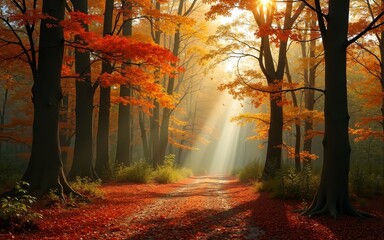 autumn in the forest. High quality