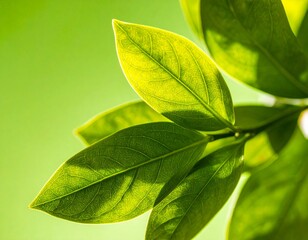 A fresh green leaf background with natural lighting. Perfect for organic product designs, wellness, environmental campaigns, and eco-friendly branding.