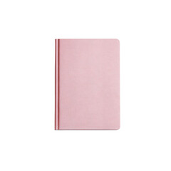 Blank Pink Notebook Mockup - Top View