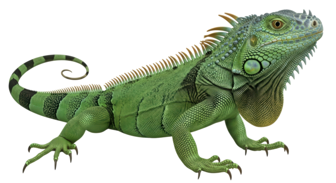 Isolated Iguana