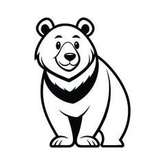 Black Bear on Shield Logo vector