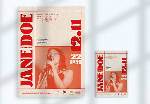 Vintage Style Event Flyer and Poster