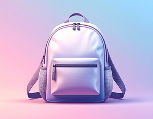 A plain travel backpack mockup featuring front and side views. Perfect for branding travel gear, outdoor merchandise, or lifestyle product designs.