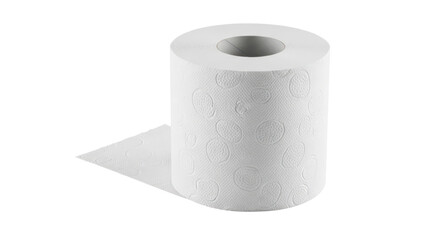 Isolated White Toilet Paper Roll Hygiene