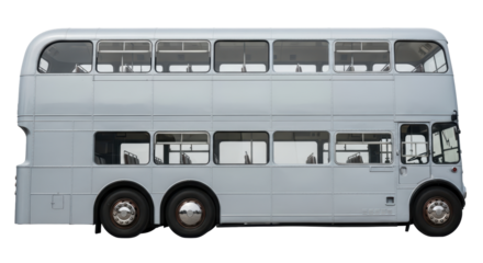 Isolated Double Decker Bus