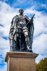 Sydney, New South Wales, Australia: Outdoor statue of Prince Albert from 1866; statue of Albert the Good, Prince Albert consort of Queen Victoria