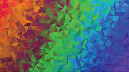 Colorful Polygonal Background With Rainbow Color Spectrum