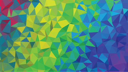 Fototapeta premium Geometric Polygonal Background With Mixed Color Palette