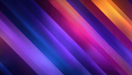 Diagonal vibrant stripes of blended, vibrant colors
