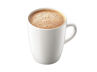 Aromatic coffee in white mug hot drink beverage caffeine, Isolated On Transparent Background