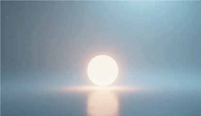 An abstract illustration of a golden egg in a bright light