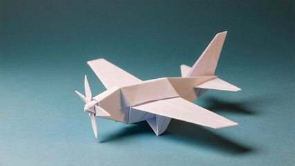 Airplane origami style