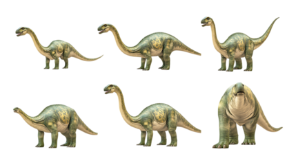 Six Dinosaurs A Collection of Sauropod Illustrations