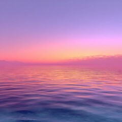 Fototapeta premium Serene, pastel sunset over still water