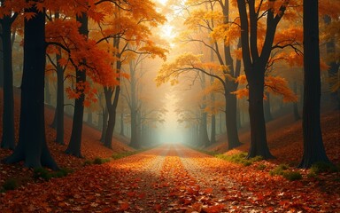 autumn forest 5. High quality