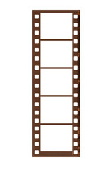 Obraz premium Vintage film strip element nostalgia reminiscent bygone era cinematic memories isolated presentation