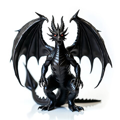 Naklejka premium black metal dragen