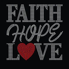 Rhinestone T-shirt design template