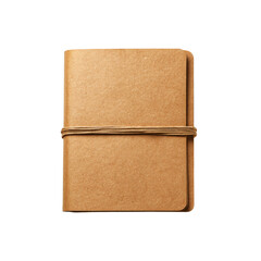Rustic Brown Kraft Paper Notebook with Rubber Band Closure