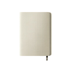 Cream Grid Notebook Mockup Closed, Top View
