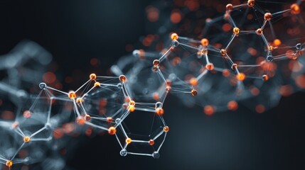 glowing spheres complex network