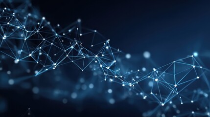 glowing network abstract design art