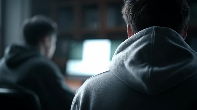 Programmers Focus on Code Development Office Scene