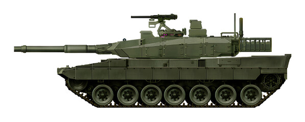 Leopard 2A-10 (Concept of a new MBT based on the Leopard 2 tank, with a new turret, automatic loader and 120mm gun)