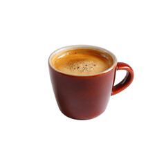 Aromatic Espresso in a Red Cup - Perfect Morning Coffee