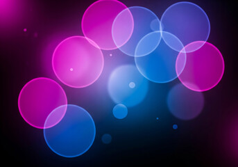 Abstract bokeh lights create a vibrant and colorful background with gradient