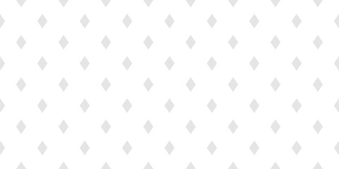 Simple vector minimalist seamless pattern with small diamonds, tiny rhombuses. Classic minimal vintage background. Subtle abstract light gray and white texture. Repeated geometric design for print