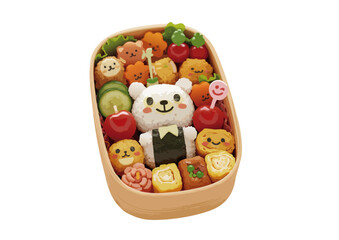 可愛い日本のキャラクター弁当　キャラ弁