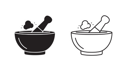 Mortar and pestle set for alchemy or herbalism